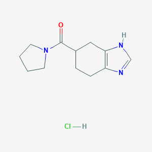 Pyrrolidin-1-yl(4,5,6,7-tetrahydro-1H-benzo[d]imidazol-5-yl)methanone hydrochloride