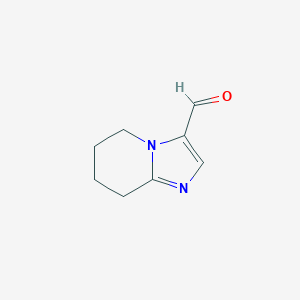 molecular formula C8H10N2O B178301 5,6,7,8-Tetrahydroimidazo[1,2-a]pyridine-3-carbaldehyde CAS No. 199192-27-3