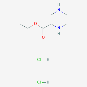 molecular formula C7H16Cl2N2O2 B178304 Ethyl Piperazine-2-carboxylate Dihydrochloride CAS No. 129798-91-0