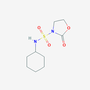 molecular formula C9H16N2O4S B178334 3-Oxazolidinesulfonamide, N-cyclohexyl-2-oxo- CAS No. 116943-65-8
