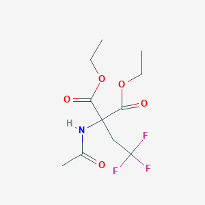molecular formula C11H16F3NO5 B178341 Diethyl 2-acetamido-2-(2,2,2-trifluoroethyl)malonate CAS No. 120097-64-5