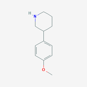 molecular formula C12H17NO B178348 3-(4-Methoxyphenyl)piperidine CAS No. 19725-26-9