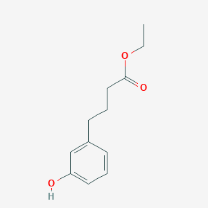 molecular formula C12H16O3 B178358 Ethyl 4-(3-hydroxyphenyl)butanoate CAS No. 160721-25-5