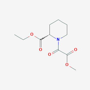 B178365 (S)-Ethyl 1-(2-methoxy-2-oxoacetyl)piperidine-2-carboxylate CAS No. 152754-46-6