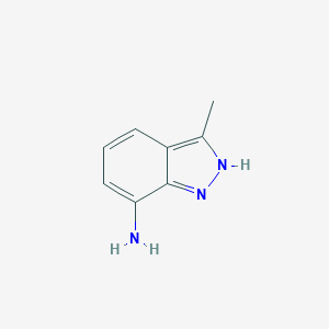 molecular formula C8H9N3 B178379 3-methyl-1H-indazol-7-amine CAS No. 101257-90-3