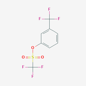 molecular formula C8H4F6O3S B178385 3-(三氟甲基)苯基三氟甲磺酸酯 CAS No. 199188-30-2