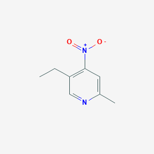 molecular formula C8H10N2O2 B178389 5-Ethyl-2-methyl-4-nitropyridine CAS No. 13508-97-9