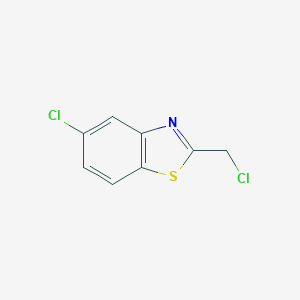 molecular formula C8H5Cl2NS B017839 5-Chloro-2-(chloromethyl)-1,3-benzothiazole CAS No. 110704-19-3
