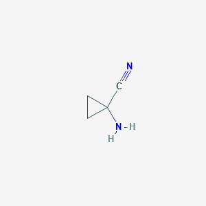 molecular formula C4H6N2 B178393 1-Aminocyclopropanecarbonitrile CAS No. 196311-65-6