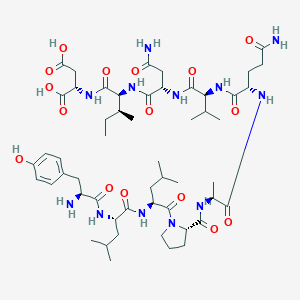 molecular formula C53H84N12O16 B178396 H-Tyr-leu-leu-pro-ala-gln-val-asn-ile-asp-OH CAS No. 156707-52-7