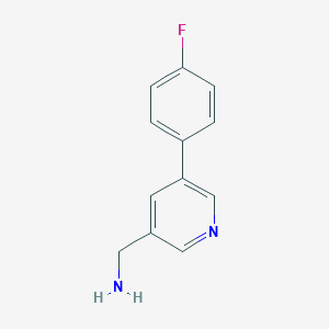 molecular formula C12H11FN2 B178424 (5-(4-Fluorophenyl)pyridin-3-yl)methanamine CAS No. 177976-53-3