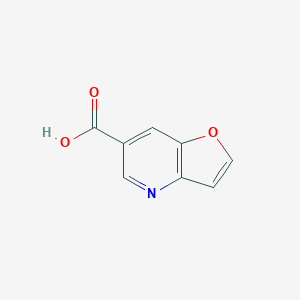 molecular formula C8H5NO3 B178428 Furo[3,2-b]pyridine-6-carboxylic acid CAS No. 122535-04-0