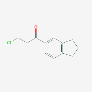 3-chloro-1-(2,3-dihydro-1H-inden-5-yl)propan-1-one