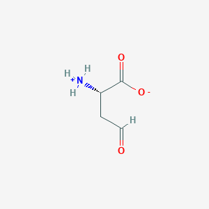 molecular formula C4H7NO3 B178431 Butanoic acid,2-aMino-4-oxo- CAS No. 15106-57-7