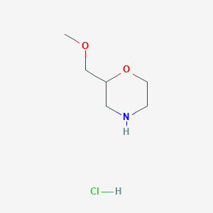 molecular formula C6H14ClNO2 B178433 2-(Methoxymethyl)morpholine hydrochloride CAS No. 144053-99-6
