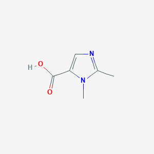 molecular formula C6H8N2O2 B178444 1,2-Dimethyl-1H-imidazole-5-carboxylic acid CAS No. 122222-09-7