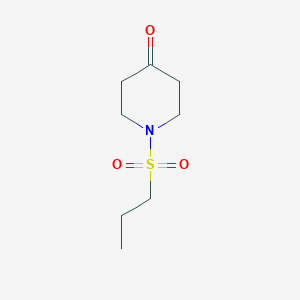 molecular formula C8H15NO3S B178447 1-(Propylsulfonyl)piperidin-4-one CAS No. 145729-18-6
