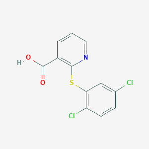molecular formula C12H7Cl2NO2S B178456 2-(2,5-Dichloro-phenylsulfanyl)-nicotinic acid CAS No. 181527-55-9
