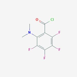 molecular formula C9H6ClF4NO B178457 2-(Dimethylamino)-3,4,5,6-tetrafluorobenzoyl chloride CAS No. 114373-10-3