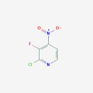molecular formula C5H2ClFN2O2 B178459 2-氯-3-氟-4-硝基吡啶 CAS No. 109613-90-3