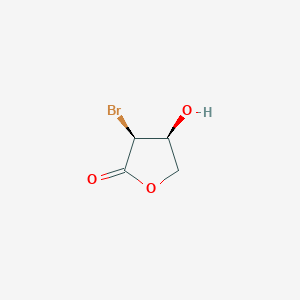 B178463 (3S,4S)-3-Bromo-4-hydroxydihydrofuran-2-one CAS No. 117858-88-5