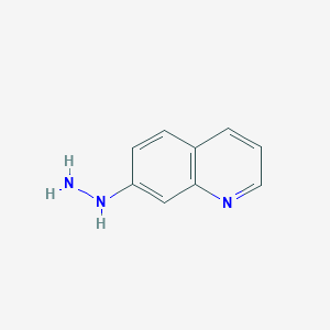 molecular formula C9H9N3 B178466 7-Hydrazinylquinoline CAS No. 15794-12-4