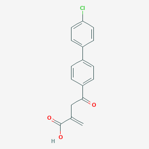 molecular formula C17H13ClO3 B017847 2-[2-(4'-Chloro-biphenyl-4-YL)-2-oxo-ethyl]acrylic acid CAS No. 58211-82-8