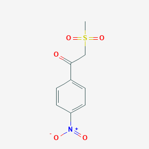 molecular formula C9H9NO5S B178482 2-(Methylsulfonyl)-1-(4-nitrophenyl)ethanone CAS No. 136819-50-6