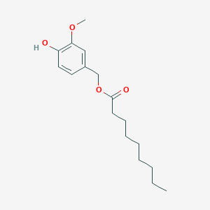 molecular formula C17H26O4 B178488 Vanillyl nonanoate CAS No. 131119-10-3