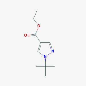 molecular formula C10H16N2O2 B178503 Ethyl 1-(tert-butyl)-1H-pyrazole-4-carboxylate CAS No. 139308-53-5