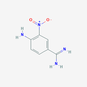 molecular formula C7H8N4O2 B178504 4-Amino-3-nitrobenzamidine CAS No. 148344-28-9