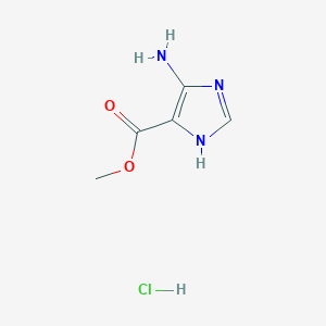 molecular formula C5H8ClN3O2 B178507 Methyl 5-amino-1H-imidazole-4-carboxylate hydrochloride CAS No. 116401-54-8