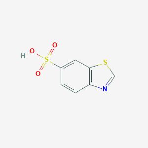 molecular formula C7H5NO3S2 B178511 1,3-Benzothiazole-6-sulfonic acid CAS No. 145708-16-3