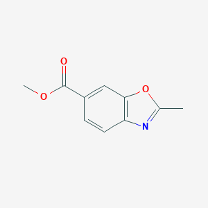 molecular formula C10H9NO3 B178514 Methyl 2-methylbenzo[d]oxazole-6-carboxylate CAS No. 136663-23-5