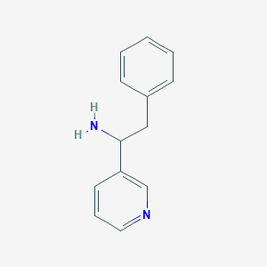 molecular formula C13H14N2 B178520 2-Phenyl-1-pyridin-3-YL-ethylamine CAS No. 118385-85-6