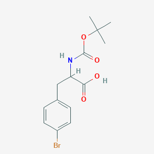 molecular formula C14H18BrNO4 B178521 Boc-4-bromo-DL-phenylalanine CAS No. 132153-48-1