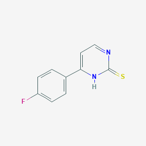 molecular formula C10H7FN2S B178525 4-(4-Fluorophenyl)-2-pyrimidinethiol CAS No. 155957-43-0
