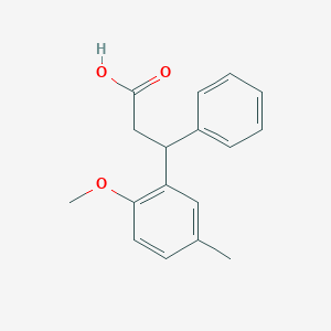 3-(2-Methoxy-5-methylphenyl)-3-phenylpropanoic acid