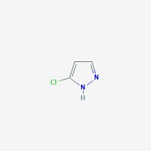 molecular formula C3H3ClN2 B178544 3-chloro-1H-pyrazole CAS No. 14339-33-4