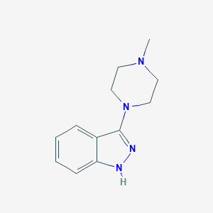 molecular formula C12H16N4 B178545 3-(4-Methylpiperazin-1-YL)-1H-indazole CAS No. 131634-01-0