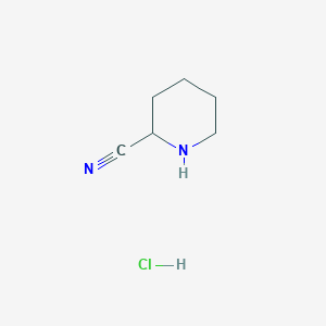 molecular formula C6H11ClN2 B178560 Piperidine-2-carbonitrile hydrochloride CAS No. 117921-54-7