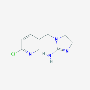 molecular formula C9H11ClN4 B178562 (2z)-1-[(6-Chloropyridin-3-Yl)methyl]imidazolidin-2-Imine CAS No. 115970-17-7