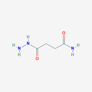 molecular formula C4H9N3O2 B178573 4-Hydrazino-4-oxobutanamide CAS No. 130673-36-8