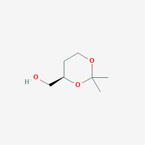 molecular formula C7H14O3 B178575 (R)-(2,2-Dimethyl-1,3-dioxan-4-yl)methanol CAS No. 136522-85-5