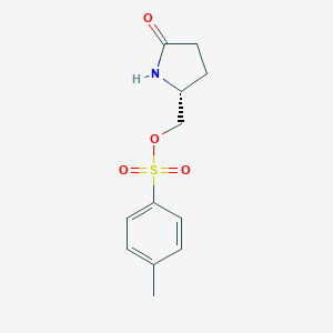 molecular formula C12H15NO4S B178590 (R)-(5-Oxopyrrolidin-2-yl)methyl 4-methylbenzenesulfonate CAS No. 128899-31-0
