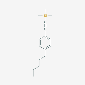 molecular formula C16H24Si B178591 2-(4-Pentylphenyl)-1-trimethylsilylacetylene CAS No. 138220-08-3