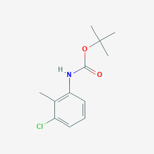 molecular formula C12H16ClNO2 B178614 tert-butyl N-(3-chloro-2-methylphenyl)carbamate CAS No. 129822-39-5