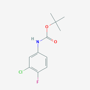 molecular formula C11H13ClFNO2 B178619 叔丁基 N-(3-氯-4-氟苯基)氨基甲酸酯 CAS No. 119951-96-1