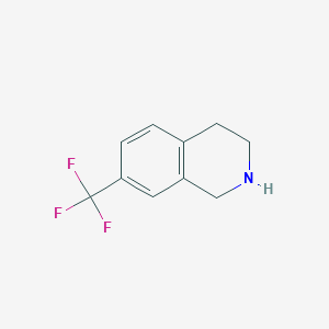 molecular formula C10H10F3N B178620 7-(Trifluoromethyl)-1,2,3,4-tetrahydroisoquinoline CAS No. 199678-32-5
