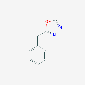 molecular formula C9H8N2O B178624 2-Benzyl-1,3,4-oxadiazole CAS No. 13148-63-5